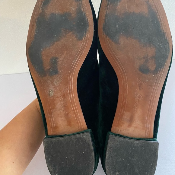 Sam Edelman Dark Green Velvet Loafer Shoes Size 9M - Picture 8 of 8
